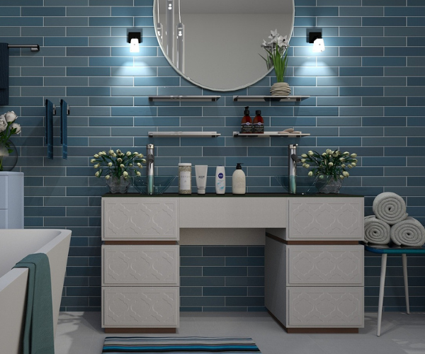 Antique custom bathroom vanity — Toronto Antique custom bathroom vanity — Toronto