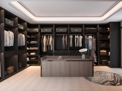Luxury walk-in closets by Magna Custom Cabinetry